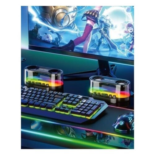 Modem Cat MSP-04 Bluetooth Speaker - Bass Stereo - RGB - Keyboard Axis - FM Radio