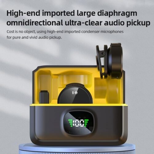 Magnetic Wireless Lavalier Microphone M1 With Intelligent Noise Cancellation