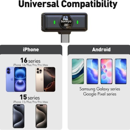 Magnetic Wireless Lavalier Microphone M1 With Intelligent Noise Cancellation