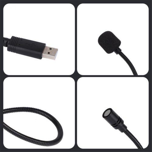 USB Desktop Microphone HY-302 for PC - Laptop and PS4 - 360 Degree Rotation Adjustable