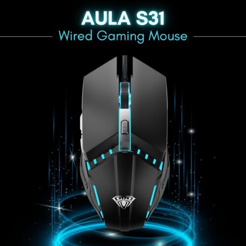 Aula S31 3200 DPI LED Macro USB Gaming Mouse