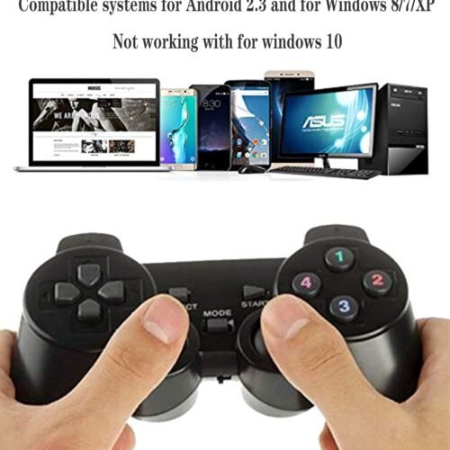 gm7070 USB Twin Wireless Rechargable game Controller Gamepad