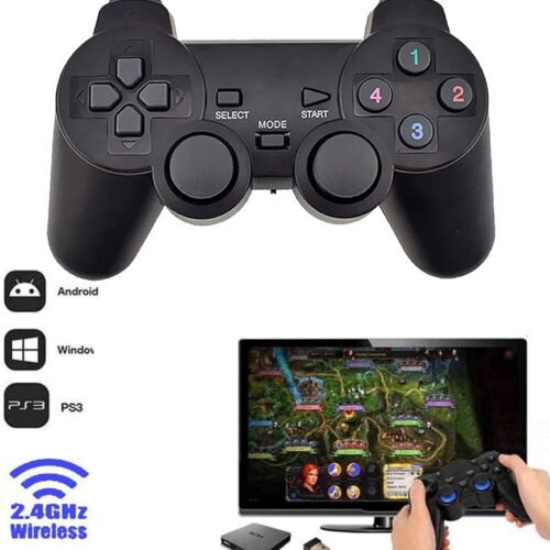 gm7070 USB Twin Wireless Rechargable game Controller Gamepad