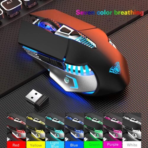 AULA SC200 Rechargeable Bluetooth+Wireless Gaming Mouse RGB