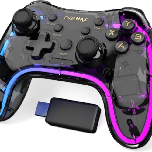 Gigamax GP2024 Wireless Transparent RGB Gamepad