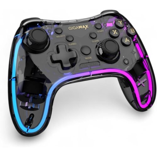 Gigamax GP2024 Wireless Transparent RGB Gamepad
