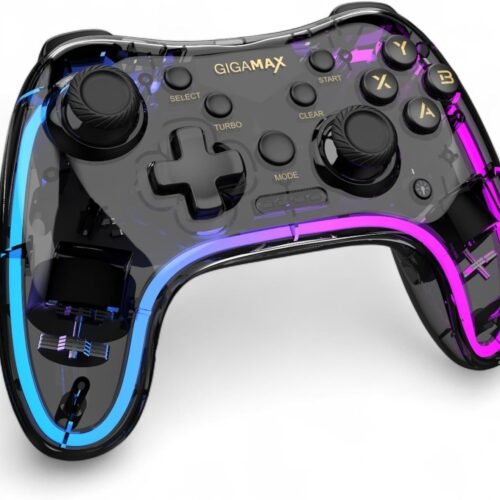 Gigamax GP2024 Wireless Transparent RGB Gamepad