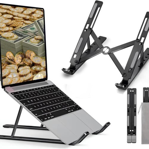 Stand laptop metal - JERTECH - Black