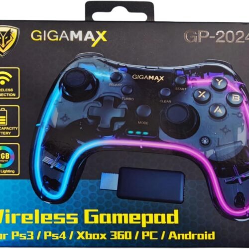Gigamax GP2024 Wireless Transparent RGB Gamepad