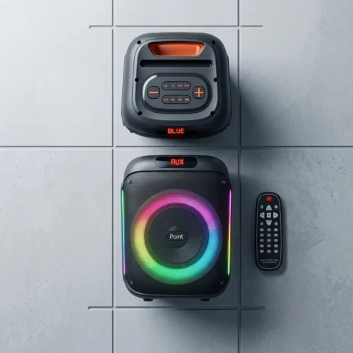 اشترِ صب ووفر Point PT-1500 بمصر. صوت 20W RMS، ووفر 8 بوصة، بطارية 3600mAh، إضاءة RGB، مدخل مايك وريموت بأفضل سعر من KCS Store.