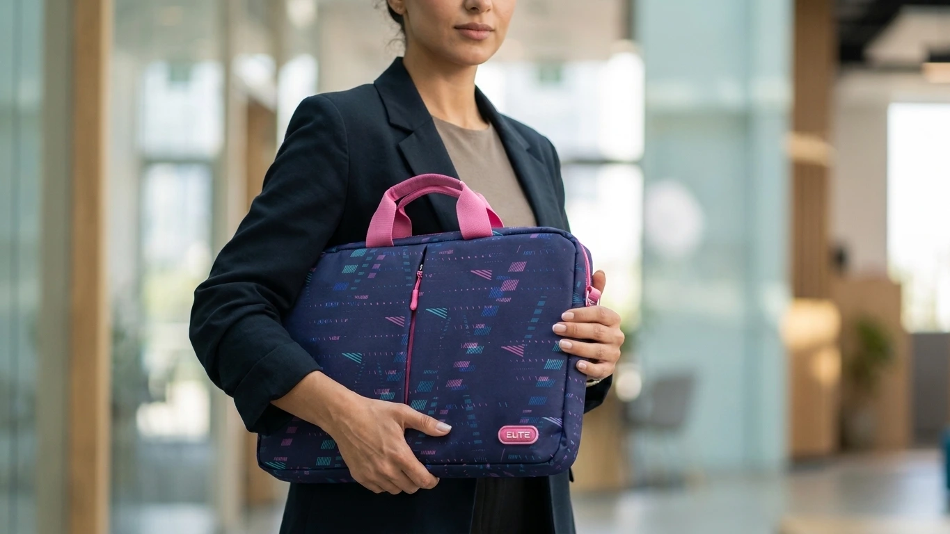 ELITE GS124 Soft Colorful HandBag/Laptop Bag شنطة لابتوب فاخرة مبطنة من الداخل مع حزام مبطن للحمل و جيوب جانبية بألوان متعدده 26 ELITE GS124 Soft Colorful مبطنة، حزام كتف مريح، وجيوب تنظيمية. تصميم عصري وألوان حيوية ومميزات تناسب الشغل والجامعة في مصر!