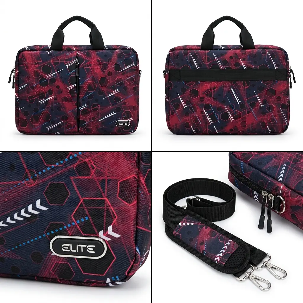 ELITE GS124 Soft Colorful HandBag/Laptop Bag شنطة لابتوب فاخرة مبطنة من الداخل مع حزام مبطن للحمل و جيوب جانبية بألوان متعدده 30 ELITE GS124 Soft Colorful مبطنة، حزام كتف مريح، وجيوب تنظيمية. تصميم عصري وألوان حيوية ومميزات تناسب الشغل والجامعة في مصر!