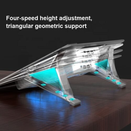 Z23A Aluminum Laptop Tablet Stand/ 4 Fans / 2 USB Out /Silver