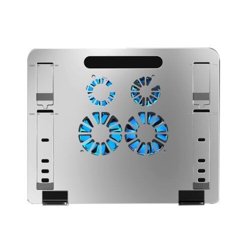 Z23A Aluminum Laptop Tablet Stand/ 4 Fans / 2 USB Out /Silver