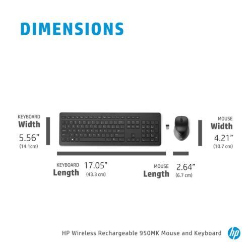 HP 950MK Wireless Rechargeable keyboard and mouse set