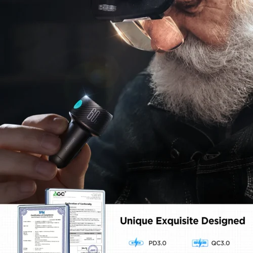 JOYROOM JR-CCN01 60W 1A+1C Multi-Color Car Charger with Light Button