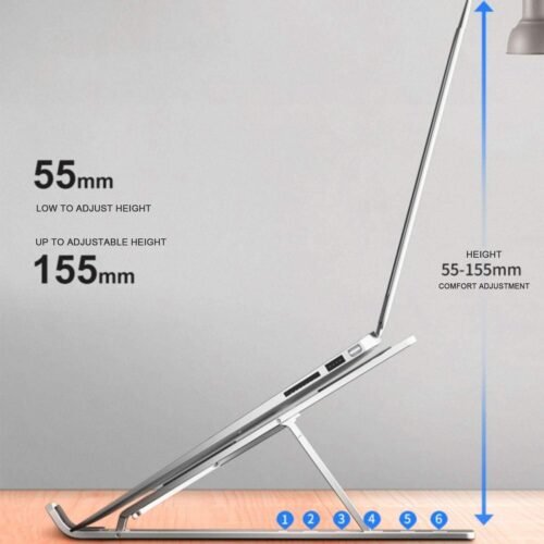 foldable portable aluminium laptop stand