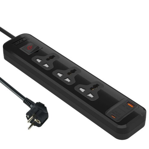 Power Strip iLock/ 3 points/ 1 Key/ 2 meters/ Type C + USB - 5109