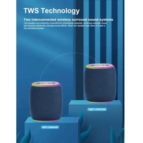 Kisonli – Q1 Plus RGB Bluetooth Speaker