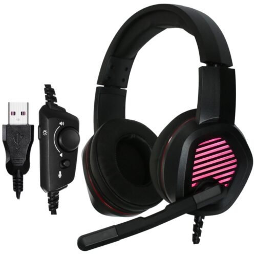 The DEXP H-353 Storm Pro V2 is a budget-oriented gaming headset known for its virtual surround sound and distinctive RGB lighting. It is a solid entry-level choice for PC and console gamers looking for immersion without a high price tag.