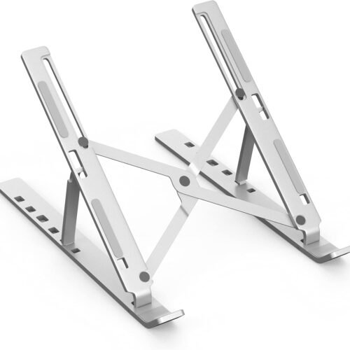 The Aluminum Laptop Stand is a versatile, portable ergonomic solution designed to improve posture and heat dissipation for laptops, tablets, and even books. Its lightweight, foldable frame makes it ideal for remote work, students, and office professionals.