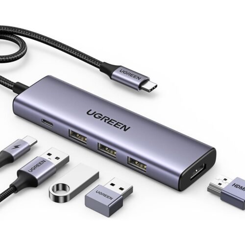 The UGREEN 15596 (often categorized under the Revodok series) is a high-performance 5-in-1 USB-C hub designed for users who need a balance between fast networking, high-resolution video, and rapid charging. Technical Specifications HDMI Video Output: Supports resolutions up to 4K @ 60Hz. Note: Backward compatible with 4K @ 30Hz, 1080p @ 120Hz, and 1080p @ 60Hz. Ethernet Port: RJ45 Gigabit Ethernet port supporting speeds of 10/100/1000 Mbps. Power Delivery (PD): USB-C female port supports up to 100W PD Charging (85W for the laptop, 15W for hub operation). USB Data Ports: 2 x USB 3.0 (USB 3.2 Gen 1) Type-A ports with data transfer speeds up to 5 Gbps. Input Interface: USB Type-C (Male). Key Features Ultra-HD Fluidity: Unlike many standard hubs that cap at 30Hz, the 60Hz refresh rate on this model ensures smoother motion for video editing, gaming, and scrolling. Pass-Through Charging: Allows you to charge your MacBook, iPad, or Windows laptop at high speeds while simultaneously using all other ports. Reliable Networking: The Gigabit RJ45 port provides a stable, wired internet connection, which is essential for environments with weak Wi-Fi or for large file downloads. Aluminum Build: The premium aluminum alloy shell provides excellent heat dissipation, keeping the hub cool during heavy use. Compact & Portable: Its slim profile makes it easy to slide into a laptop sleeve or pocket for travel. Compatibility Systems: Windows 11/10/8.1/8, macOS, ChromeOS, iPadOS, Android, and Linux. Devices: Optimized for MacBook Pro/Air (M1/M2/M3), iPad Pro, XPS, Surface Pro, and various USB-C tablets or smartphones that support DisplayPort Alt Mode. Technical Tip: To achieve the 4K @ 60Hz output, your host device's USB-C port must support DisplayPort 1.4. If your device supports DisplayPort 1.2, the resolution will likely cap at 4K @ 30Hz.