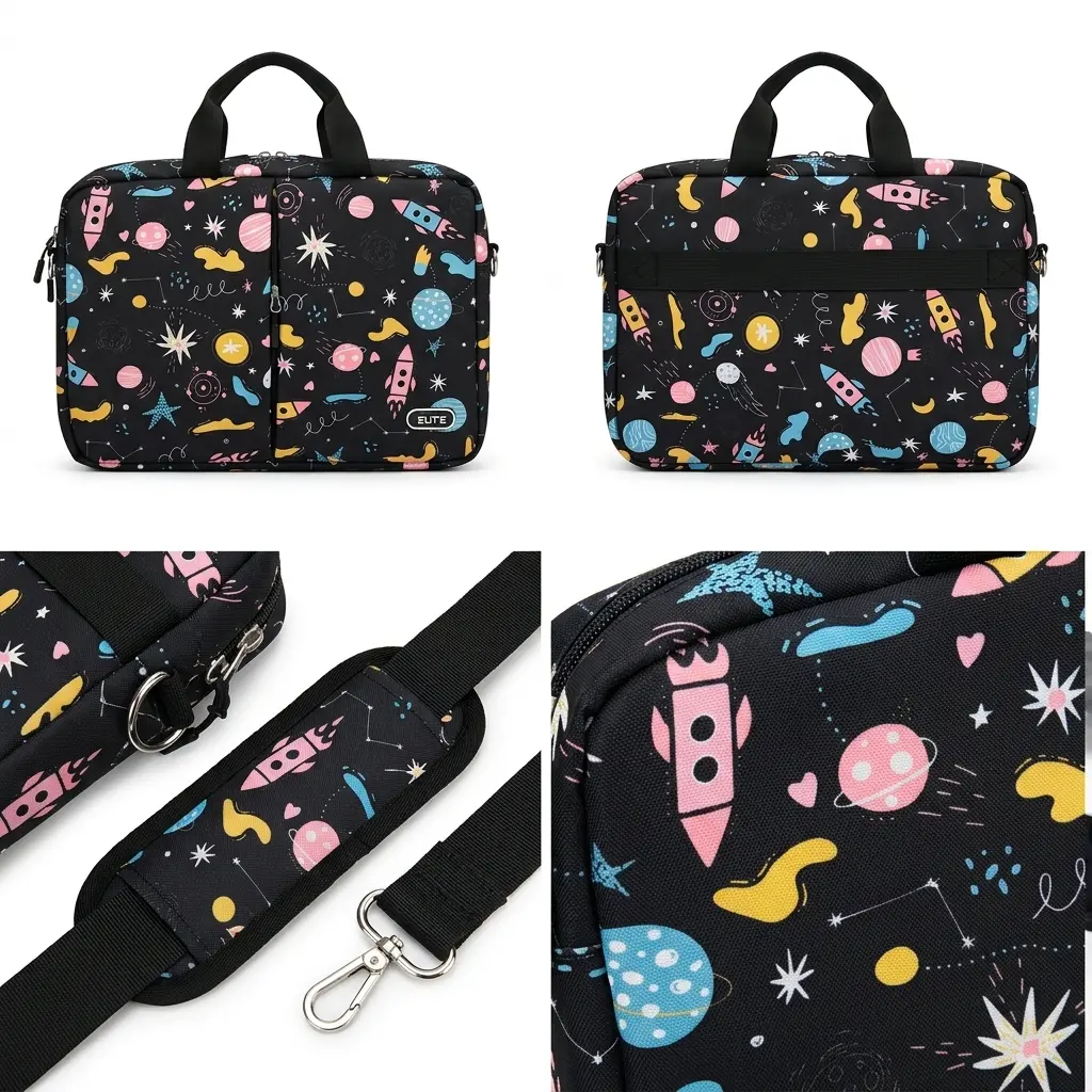 ELITE GS124 Soft Colorful HandBag/Laptop Bag شنطة لابتوب فاخرة مبطنة من الداخل مع حزام مبطن للحمل و جيوب جانبية بألوان متعدده 31 ELITE GS124 Soft Colorful مبطنة، حزام كتف مريح، وجيوب تنظيمية. تصميم عصري وألوان حيوية ومميزات تناسب الشغل والجامعة في مصر!