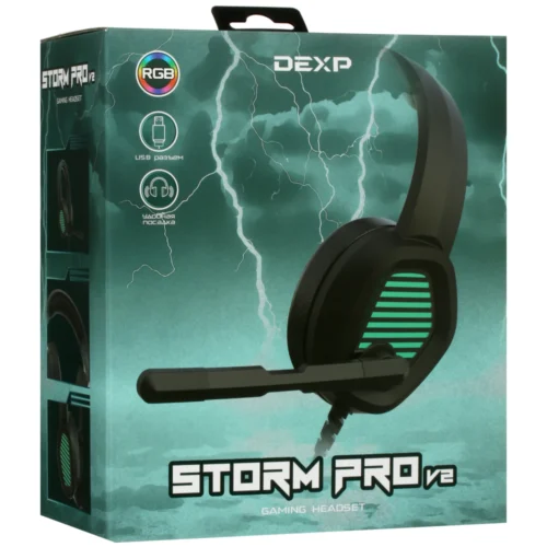 DEXP H-353 Storm Pro V2 USB Wired RGB Gaming Headset