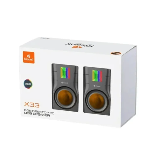 kisonli X-33 RGB USB Speakers BOX MOBILE COMPUTER PC SOUND BOX