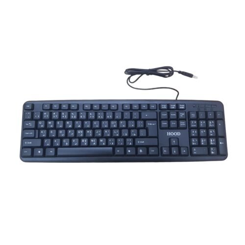 The HOOD KB 140 is a standard, budget-friendly wired keyboard designed primarily for office and general home use.