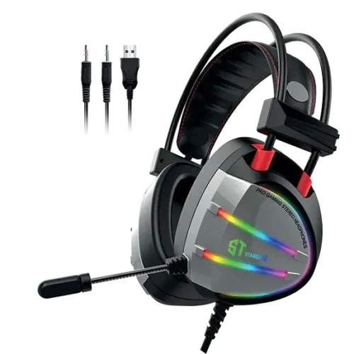 It appears there is a variation of the ST Standard GM07 that utilizes a dual-connection setup (Splitter) for users who prefer analog audio control while maintaining the RGB aesthetic.