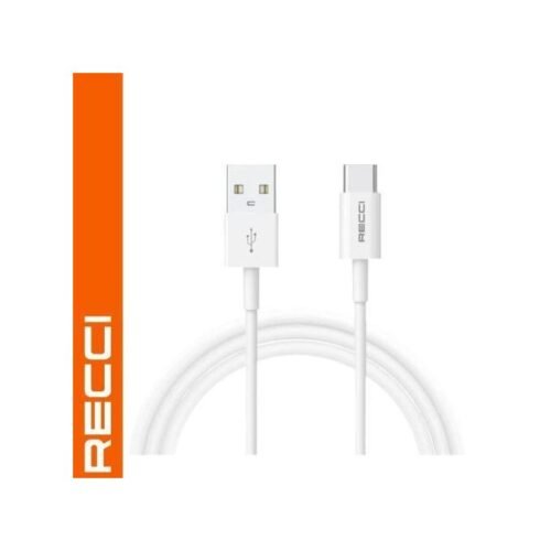 كابل Recci RTC-P05C بقوة 66 وات - USB to Type-C | طول 1.5 متر للشحن السريع
