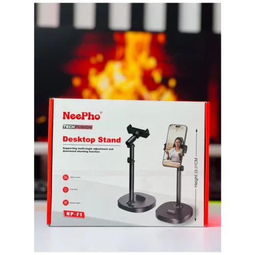 NeePho NP-F1 Desktop Phone & Tablet Stand Adjustable Height 22–37 cm, 360 Rotation ستاند موبايل متحرك