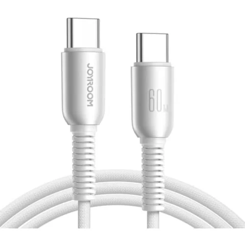 اشتري كابل شحن سريع جويروم Joyroom S-A51 Type-C to Type-C بقوة 60 واط للـ Type-C. خامات متينة من النايلون المجدول، حماية ذكية ضد السخونة، ونقل بيانات سريع 480Mbps بأفضل سعر في مصر.