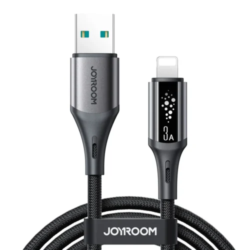 اشتري كابل لايتنينج آيفون Joyroom S-A60 Lightning بقوة 3A وطول 1.2 متر في مصر. كابل شحن سريع ونقل بيانات متين ومقاوم للقطع بأفضل سعر لأجهزة Apple.