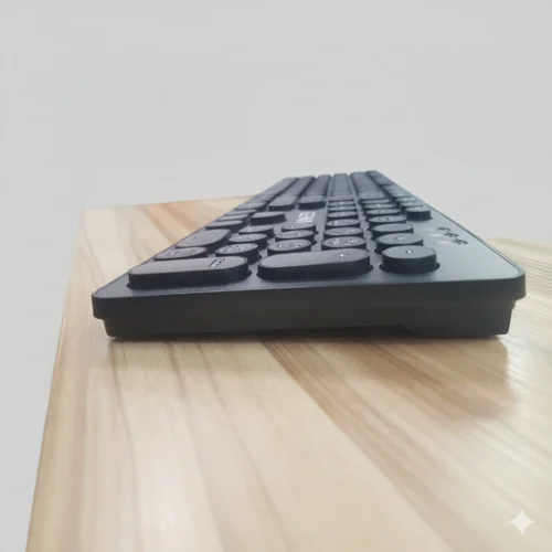 GEMAX GM-500 Keyboard Wireless Round Shaped Keys كيبورد كمبيوتر بمفاتيح دائرية