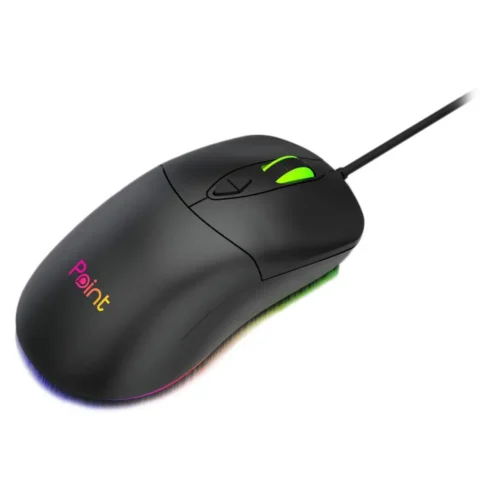 اشتري ماوس جيمنج بوينت Point PT-210 RGB السلكي. دقة 3600DPI، تصميم مريح بـ 7 أزرار، وإضاءة ليد مميزة لجلسات الألعاب الطويلة بأفضل سعر في مصر.