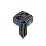 Recci RQ08 Car Charger QC 15W 2 USB + 1 Type-C + FM Transmitter شاحن موبايل سيارة