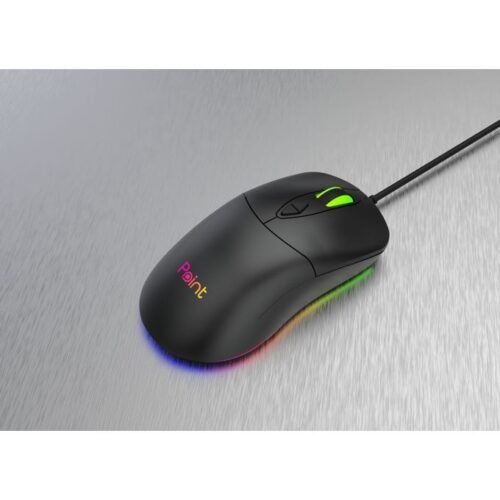 Point PT-210 USB Wired RGB Gaming Mouse 3600Dpi  LED Lighting - Black ماوس جيمينج بوينت
