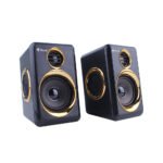 Speaker Kisonli T-005, 2x3W, USB, Black سماعة كيسونلي مكتبية