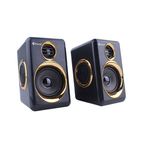 اشترِ سماعات مكتبية للكمبيوتر واللابتوب Kisonli T-005 بقوة 6 واط باللون الأسود. صوت نقي، مدخل AUX وتوصيل USB بأفضل سعر في مصر. تسوق الآن!