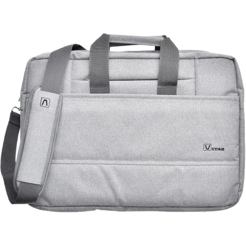 V-CASE R500 15.6″ Laptop Bag, Waterproof Lightweight & Multi-Pocket Everyday Protection Black/grey شنطة يد لابتوب 15,6
