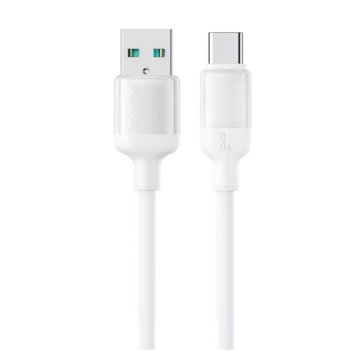 اشترِ كابل شحن تايب سي JOYROOM S-A62 الأصلي بقوة 3A وطول 1.2 متر باللون الأبيض. يدعم الشحن السريع ونقل البيانات بأعلى متانة وأفضل سعر في مصر. تسوق الآن!