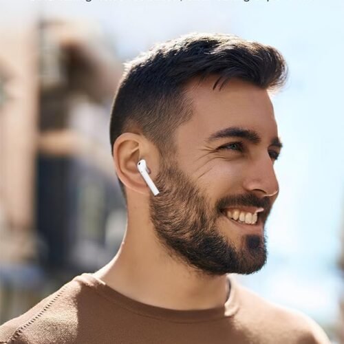 Joyroom JR-T03S Plus TWS Wireless Earbuds Bluetooth 5.2 In-Ear with Charging Case - White ايربودز جويروم