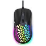 Blade Hawks GM-X7 Rgb Wired Usb Gaming Mouse 6400 PDI With 6 Function Buttons – Black ماوس جيمينج ٦٤٠٠ DPI