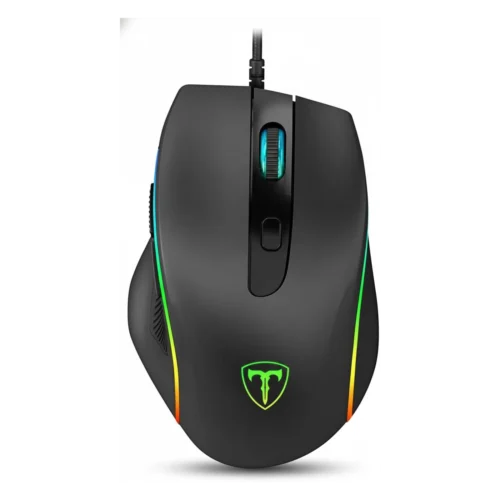 اشترِ ماوس جيمنج T-DAGGER TGM208 COLONEL RGB الآن بأفضل سعر في مصر. ماوس سلكي احترافي بدقة 6400 DPI و6 أزرار قابلة للبرمجة لأداء ألعاب خارق بدون لاج.