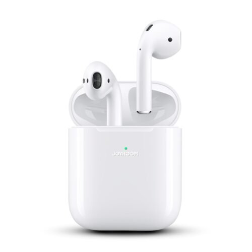اشتري سماعة جويروم Joyroom JR-T03S Plus اللاسلكية باللون الأبيض. استمتع بصوت نقي، دعم الشحن اللاسلكي، وبطارية ممتازة مع حماية كاملة بأفضل سعر في مصر.
