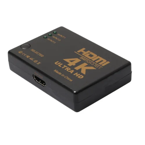 HDMI Switch 4K 3x1 HDMI Switcher 3 Input 1 Output Port HDMI Hub
