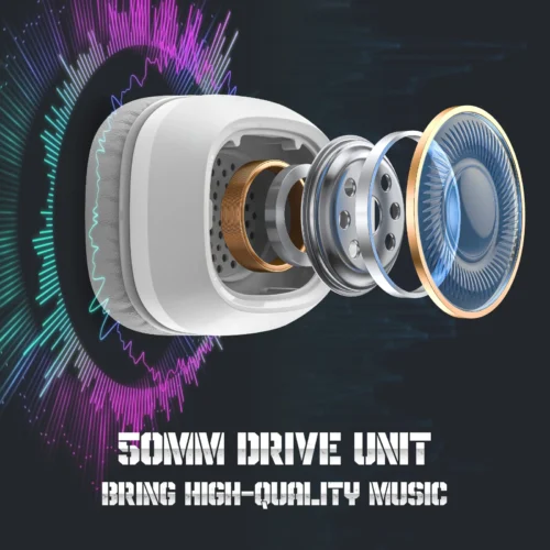 ONIKUMA X22 Noise Cancellation Microphone Multi-Platform RGB Wired Gaming Headset White هيدفون جيمنج مع مايك عازل للضوضاء