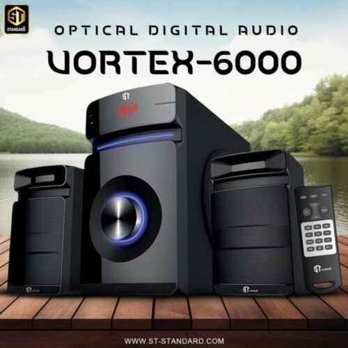 ST Standard VORTEX 6000 Multimedia 2.1 SUB-WOOFER Illuminated 60Watt Built in Powerful Amplifier صبووفر ستاندر ٦٠ واط مع امبليفاير مدمج